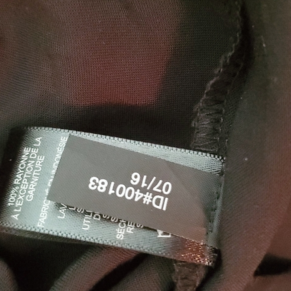 EXPRESS Womens Black Long Sleeve Tunic Shift Dress-Grommets Detail-NWT-Sz XS - Picture 11 of 16